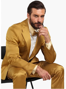 Gold Sharkskin Suit