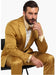 Sateen Suit - Shiny Suit - Gold Sharkskin Suit