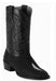 Los Altos Boots Single Stone Stingray R-Toe Black Cowboy Botas De Mantarraya - Mantarraya Boots