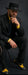 Men's Black and Gold Stripe Long Zoot Suit