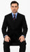 Classic Fit - Black Suit - Three Button Vested Suit - Athletic Fit