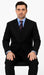 Classic Fit - Black Suit - Three Button Vested Suit - Athletic Fit