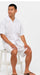 Men'S Shirt And Shorts White Color Two Piece Casual Casual Two Piece Walking Outfit For Sale Pant Sets Set Suit For Men - Mens Linen Suit