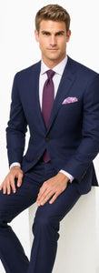  Dark navy suit purple tie Package Combo