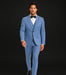 Light Blue Pinstripe Suit
