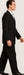 Men'S Black With White Stripe Double Breasted Suit