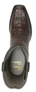 Men's Los Altos Caiman Tail Snip Toe Boots - Black Cherry
