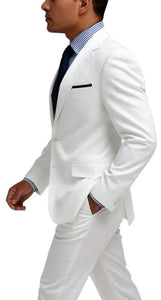 White 2 Button - Beach  Wedding