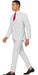 SKU#JA60387 White Suit With Black Pinstripes - 1920's 1940's Dress Suit