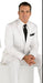 Three Button Suit - Classic Fit Pleated Pants - Mens Classic 3 Button Regular Fit White Suit