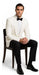Alberto Nardoni Snow White Pure Dinner Shawl Collar Jacket Blazer & Sport Coat
