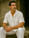 Men's Two Piece White Linen Short Sleeve Big Size Casual Casual Two Piece Mens Walking Outfit For Sale Pant Sets Suit all white outfits for men