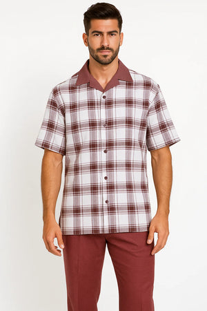  Walking Suit- Burgundy