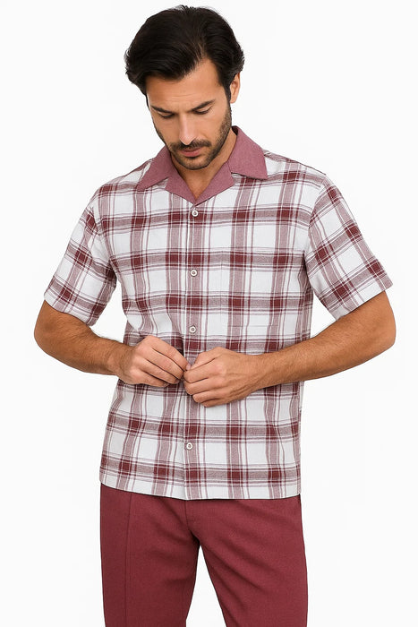  Walking Suit- Burgundy