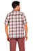 Mens 2pc Walking Suit Short Sleeve Casual Shirt and Pants Burgundy