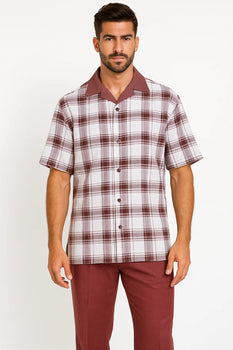  Walking Suit- Burgundy