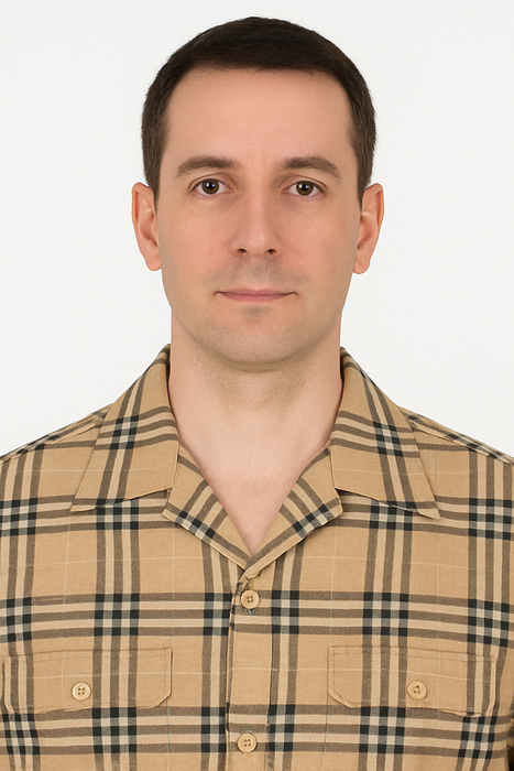 Men’s Beige Checkered Casual Shirt – Short Sleeve Comfort Fit