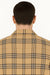 Men’s Beige Checkered Casual Shirt – Short Sleeve Comfort Fit
