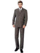 Walnut Double Breasted Suits Sharp Cut 3 Buttons Unique Style Suit