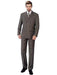 Walnut Double Breasted Suits Sharp Cut 3 Buttons Unique Style Suit