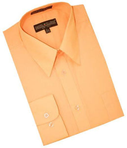 Wedding Shirts For Groom - Groomsmen Dress Shirt Peach