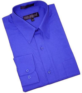 Wedding Shirts For Groom - Groomsmen Dress Shirt Royal Blue