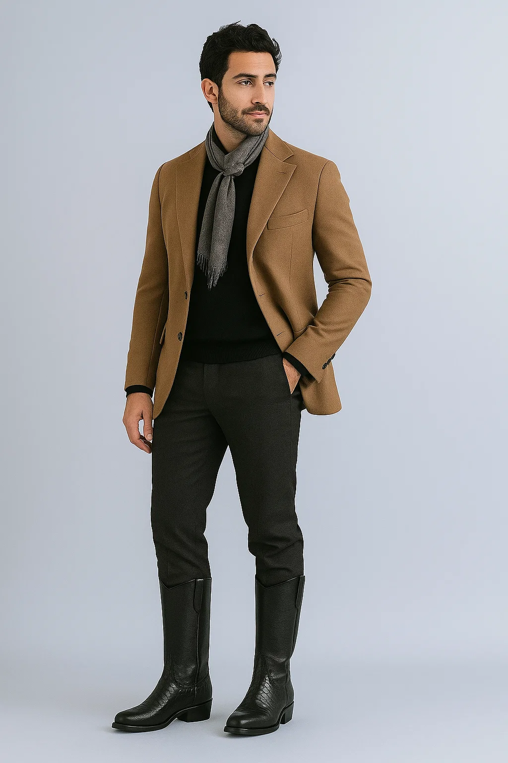 Botines Para Hombre Negro - Western Alligator Skin Los Altos Boots Black Caiman Cowboy Dress Cowboy Boots Cheap Priced For Sales Online (EE) ~ World Best Alligator - Image 2