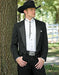 Cowboy Tuxedo Single Breasted Notch Lapel Black
