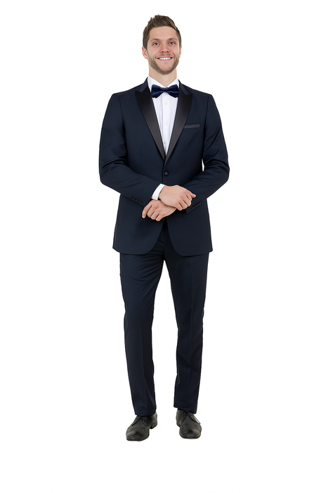 Western Suit - Trajes Para Hombres - Cowboy Formal Attire - Trajes De Novio - Slim Fit Western Navy