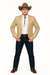 Western Tan Tuxedo Dinner Jacket - Light Khaki Beige Color
