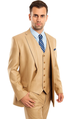 Cheap Plus Size Mens Wheat Suit For Big Men Online - Big and Tall Sizes