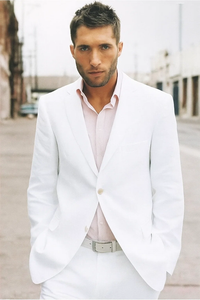 Cheap Plus Size Suits For Men - Big and Tall Suit For Big Guys White