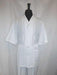 Single Breasted Mini Waffle Print White 5 Buttons Casual Two Piece Walking Outfit For Sale Pant Sets Shirt With Pant Set