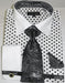 White Black Colorful Men'S Dress Shirt