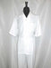 Single Breasted 5 Buttons Short Sleeve Casual Two Piece Walking Outfit For Sale Pant Sets Shirt With Pant Set White
