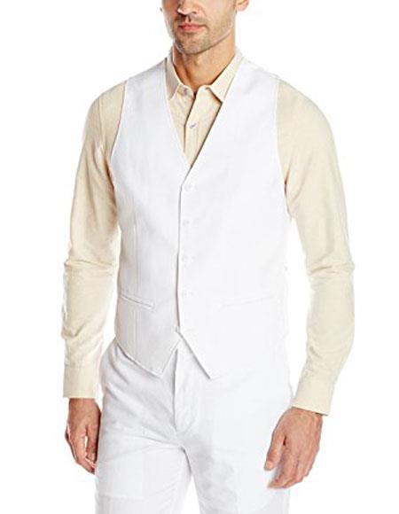 Men'S Beach Wedding Tuxedo Linen Dress Tuxedo Wedding Men'S Vest ~ Waistcoat ~ Waist Coat & Pants