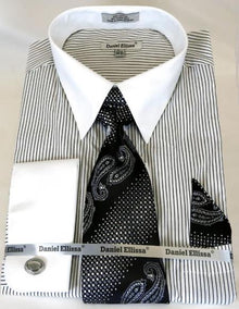 White Colorful Men'S Dress Shirt