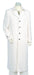 Men's Off White Urban Styled Zoot Suit - Pimp Suit - Zuit Suit with Full Length Jacket