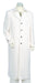 Men's Off White Urban Styled Zoot Suit - Pimp Suit - Zuit Suit with Full Length Jacket