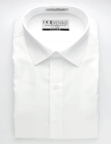 White Laydown Tuxedo Shirt