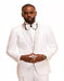 White One Button One Chest Pocket Besom Pockets