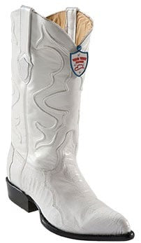 Cream ~ Ivory ~ Off White Ostrich Leg Cowboy boots