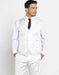 Mens Vest 100% White Matching Dress Pants Set + Any Color Shirt & Tie Regular Fit