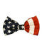 Men's White/Red/Blue American Flag Bowtie-Men's Neck Ties - Mens Dress Tie - Trendy Mens Ties