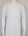 White Shiny Long Sleeve Mock Neck Shirt For Men
