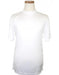 White Short Sleeve Pull - Over Mock Neck T.Shirt For Men