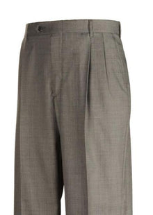 Clothing Sharkskin Pleated Dress Pants