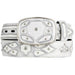 Original White Lizard Teju Skin Fashion Western Belt