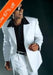 Men's White Suit All Year Around 3 Button Suits For Men - All White Suit
