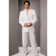 Men'S White Two Button Notch Tuxedo